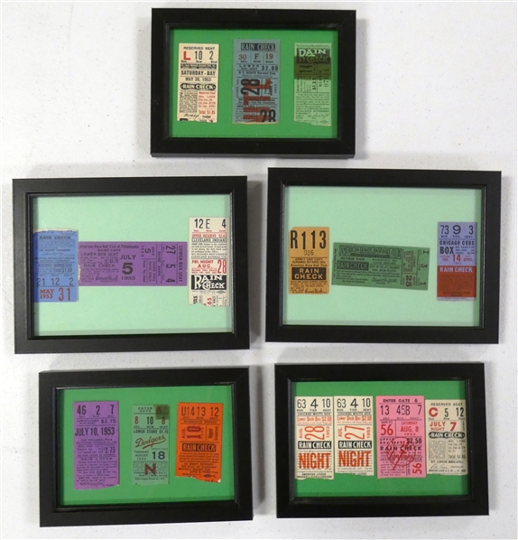 1953 Baseball Ticket Lot of 16
