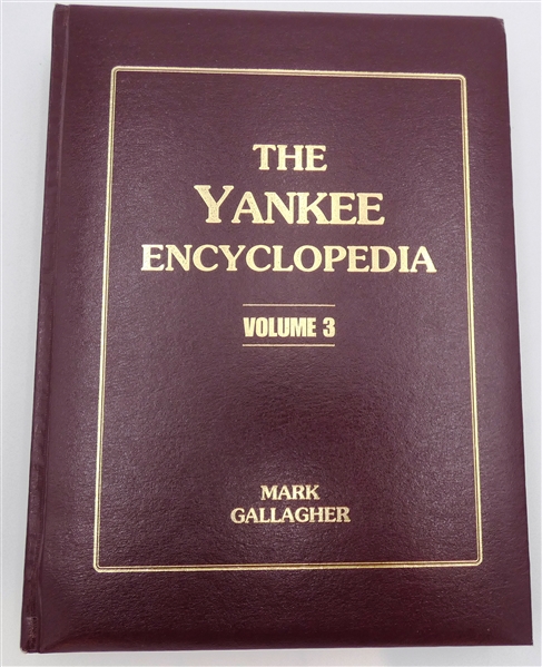 The Yankee Encyclopedia Book Signed by 15