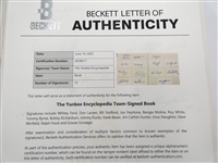 The Yankee Encyclopedia Book Signed by 15