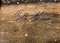 Bobby Thomson & Ralph Branca Autographed 16x20 Framed 1951 World Series Photo