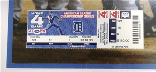 Magglio Ordonez Autographed 16x20 Framed 2006 ALCS Walk Off w/ Ticket