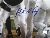Magglio Ordonez Autographed 16x20 Framed 2006 ALCS Walk Off w/ Ticket