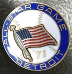 1971 MLB All Star Game Press Pin from Balfour