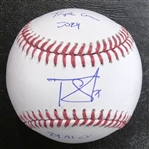Tarik Skubal Autographed Baseball w/ 2 Inscriptions