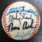 1968 Detroit Tigers Autographed Baseball w/ Cash