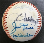 1968 Detroit Tigers Autographed Baseball w/ Cash