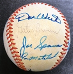 1968 Detroit Tigers Autographed Baseball w/ Cash