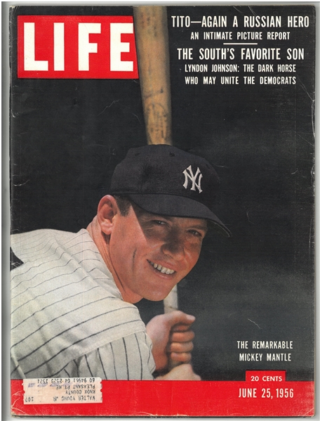 Mickey Mantle 1956 Life Magazine