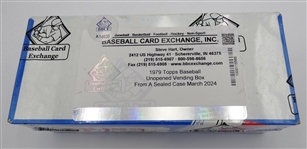 1979 Topps Baseball Vending Box (BBCE) From a Sealed Case