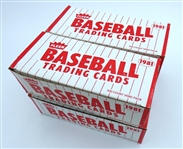 1981 Fleer Vending Boxes Lot of 4 #1,2,3,4