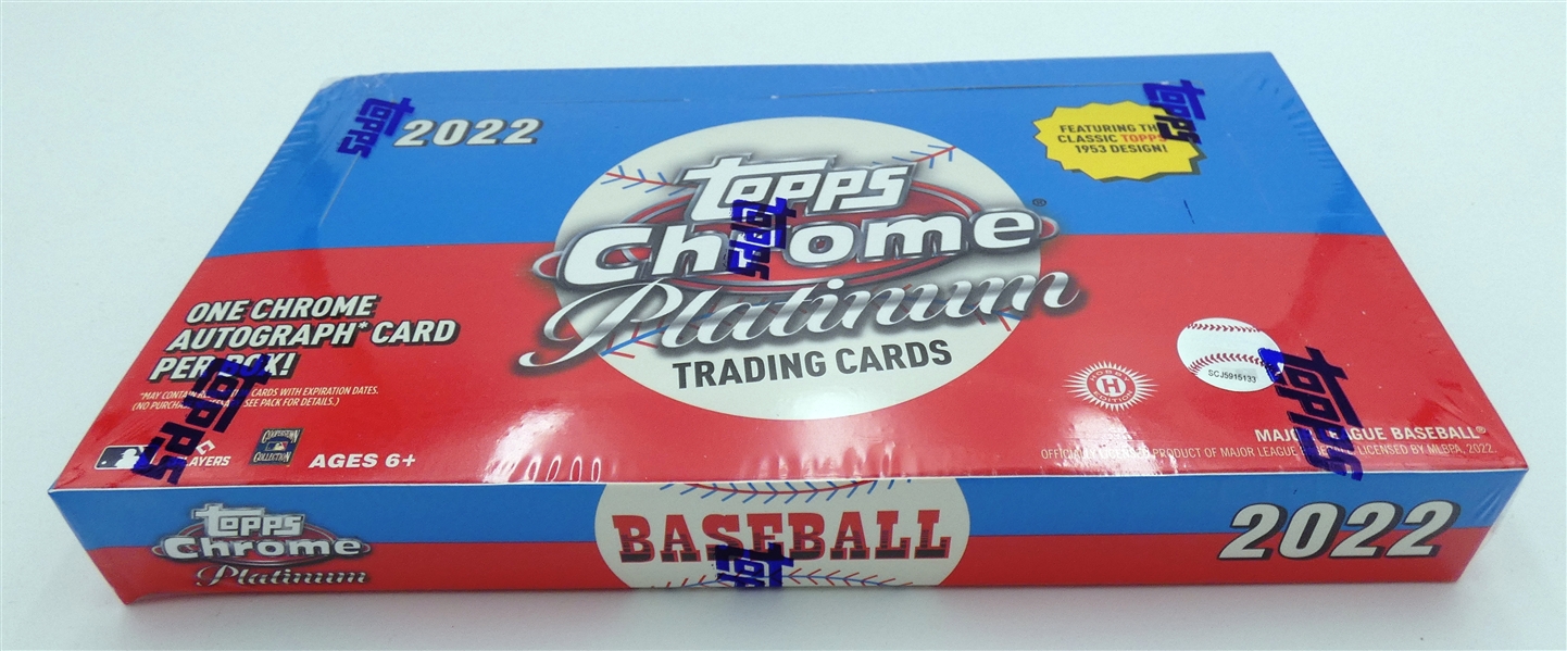 2022 Topps Chrome Platinum Baseball Box