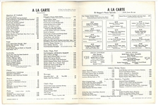 DiMaggio's Restaurant & Cocktail Lounge Vintage Menu