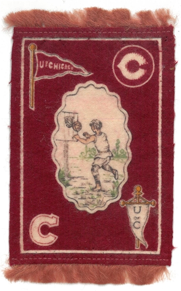 University of Chicago Basketball 1912 B33 Fringe Rug