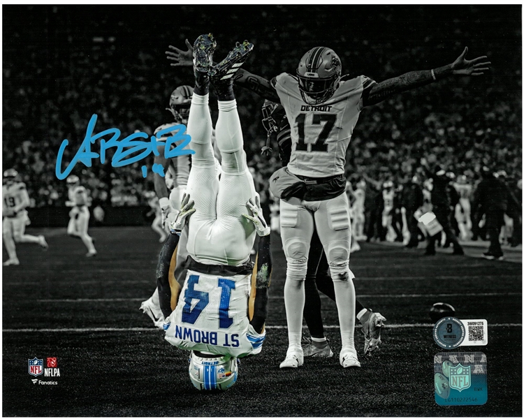 Amon-Ra St. Brown Autographed 8x10