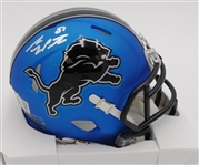 Sam Laporta Autographed Detroit Lions Mini Helmet