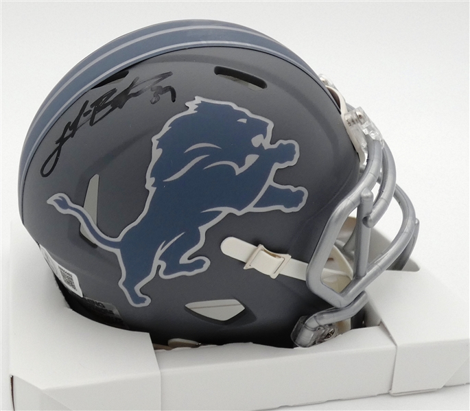 Jake Bates Autographed Lions Mini Helmet