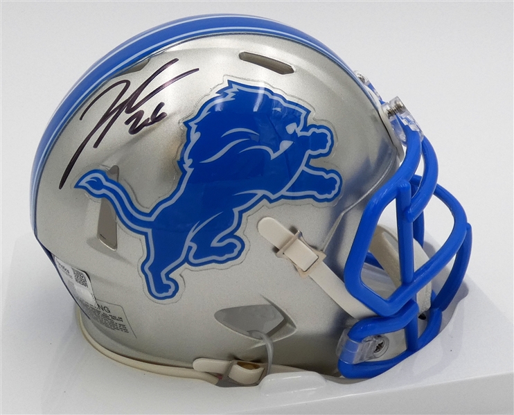Jahmyr Gibbs Autographed Detroit Lions Mini Helmet