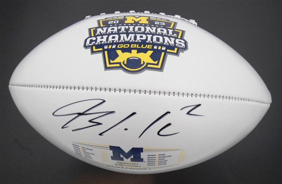 Blake Corum Autographed Michigan National Champs Football