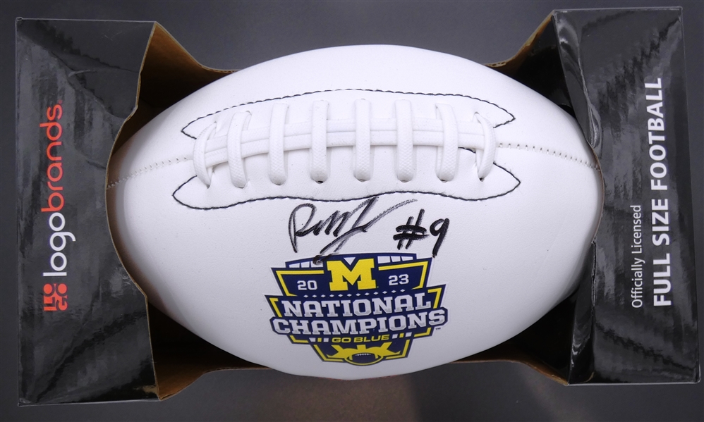 Rod Moore Autographed Michigan National Champs Football