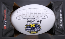 Rod Moore Autographed Michigan National Champs Football