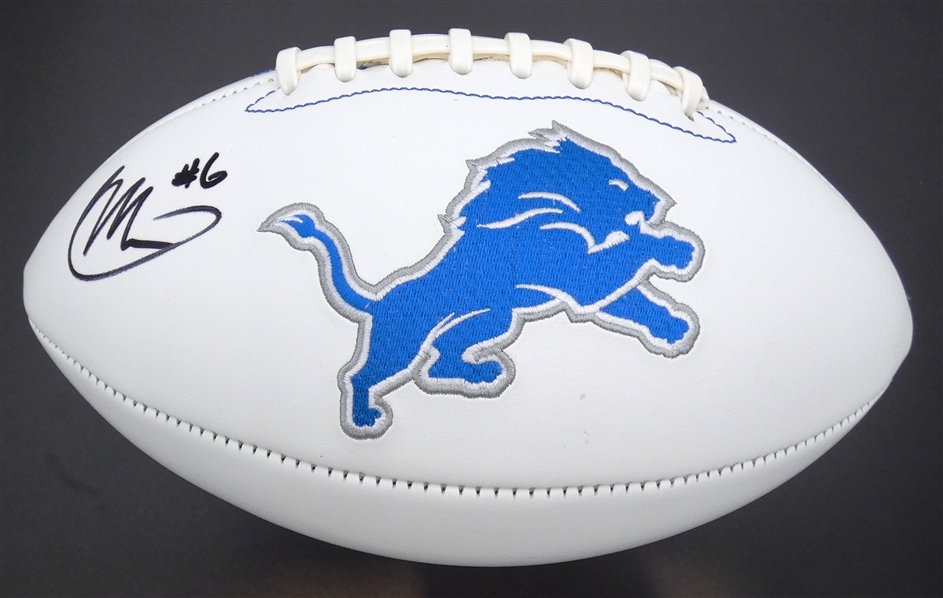 Ifeatu Melifonwu Autographed Lions Football