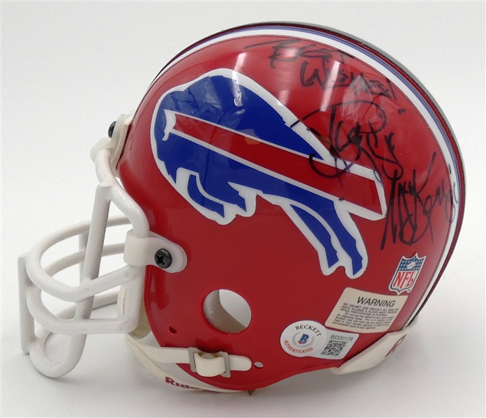 Reggie McKenzie Autographed Bills Mini Helmet