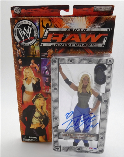 Trish Stratus Autographed Action Figure