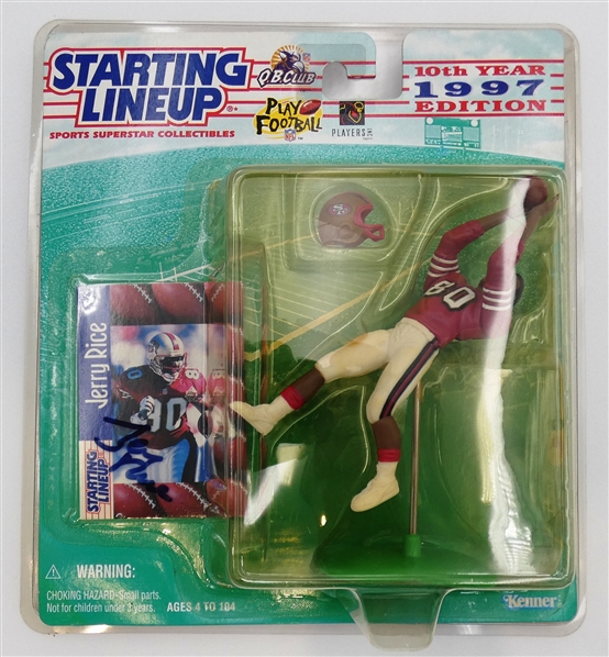 Jerry Rice Autographed Starting Lineup