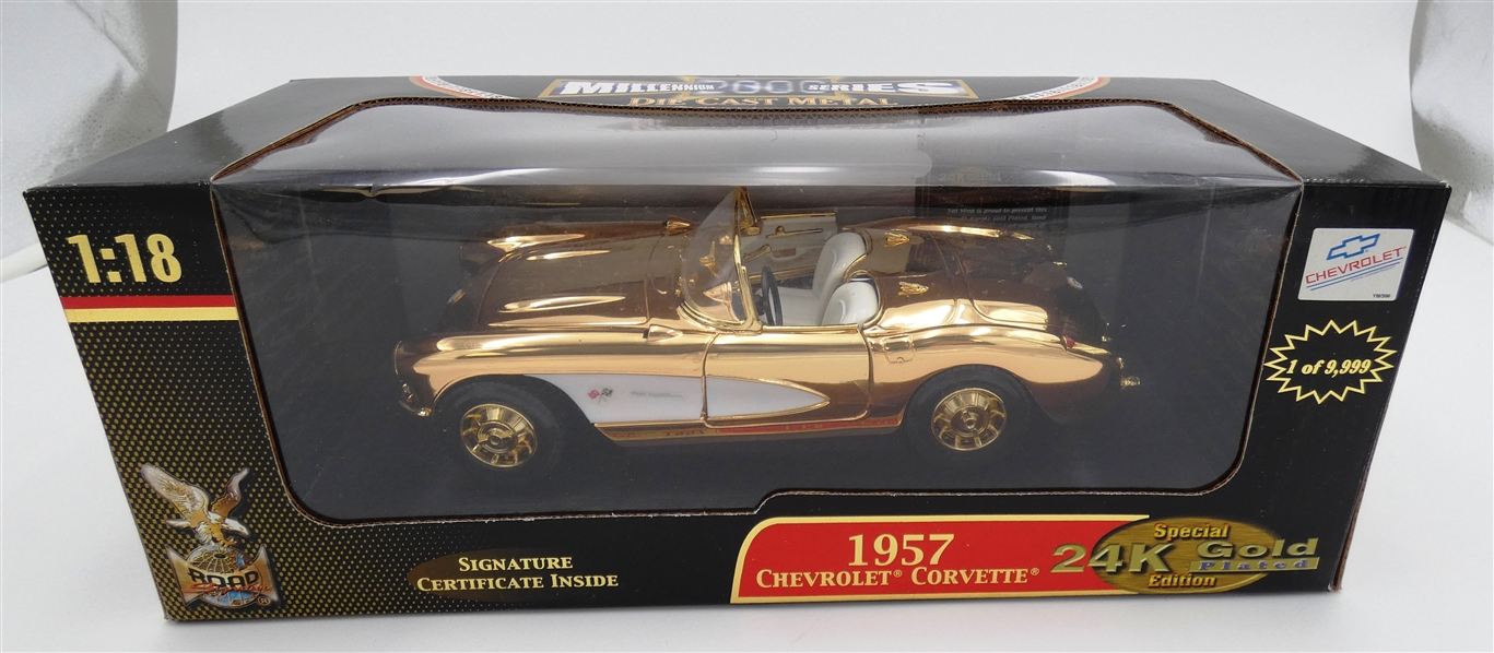 1957 Chevy Corvette 1/18 Gold Model