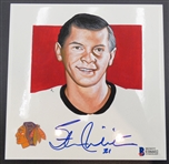 Stan Mikita Autographed Hand Painted 5" Tile