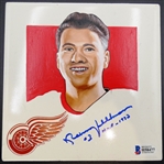 Norm Ullman Autographed Hand Painted 5" Tile