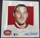 Frank Mahovlich Autographed Hand Painted 5" Tile