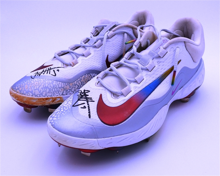 Jack Flaherty Game Worn Autographed Cleats