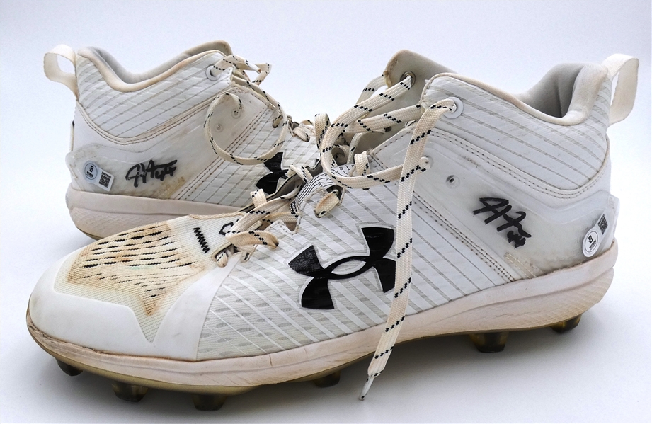 Justyn-Henry Malloy Game Worn Autographed Cleats