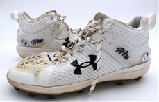 Justyn-Henry Malloy Game Worn Autographed Cleats
