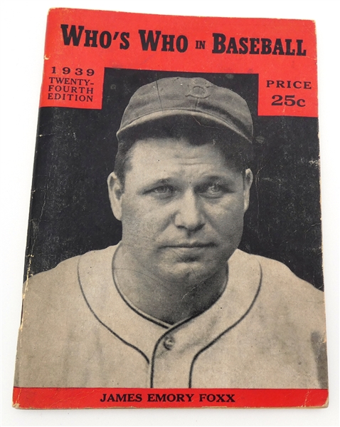 Whos Who in Baseball - 1939 Edition
