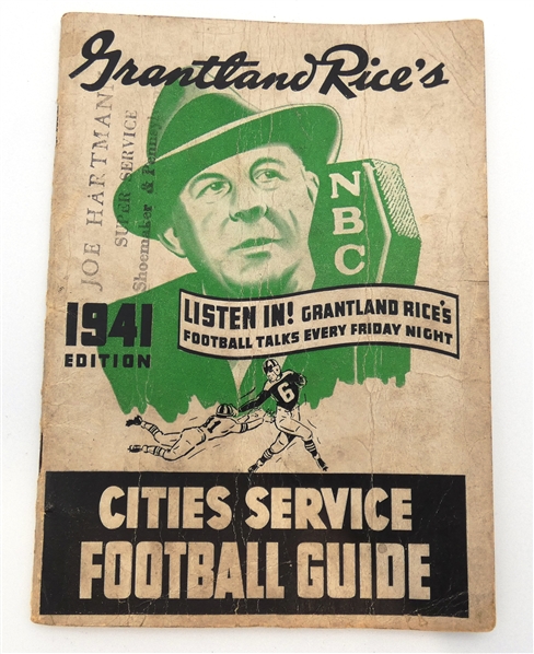 Grantland Rices 1941 Football Guide