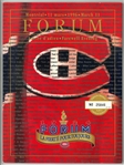 Montreal Forum Final Game Program