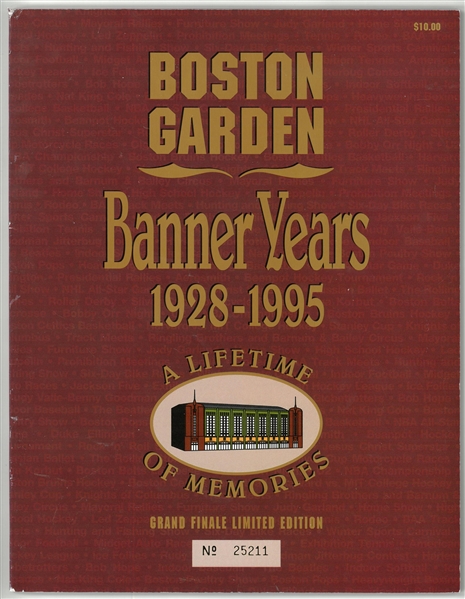 Boston Garden Final Game Program