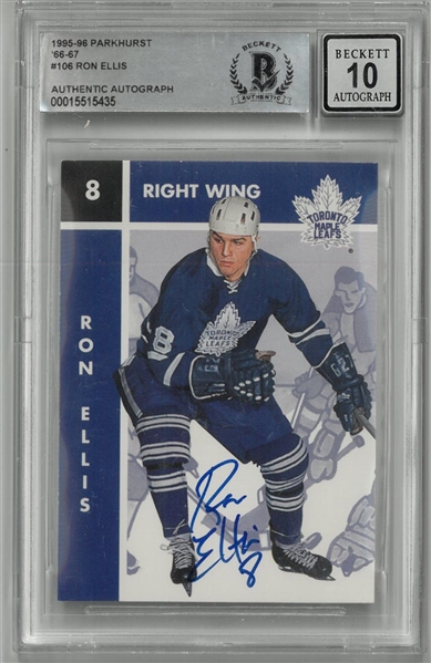 Ron Ellis Autographed 1995 Parkhurst