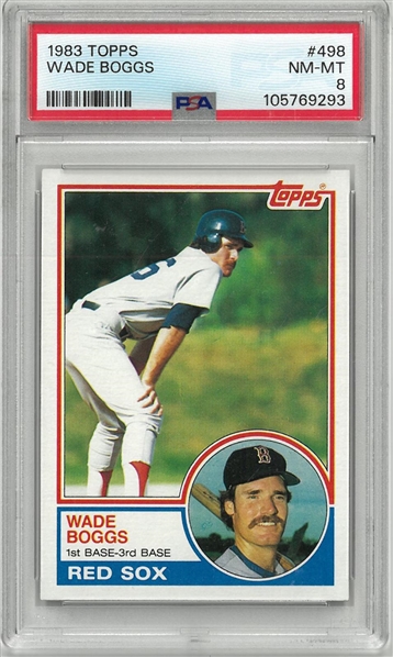 Wade Boggs PSA 8 1983 Topps Rookie Card