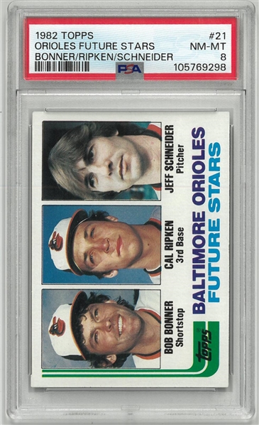 Cal Ripken, Jr. PSA 8 1982 Topps Rookie Card