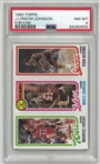 Magic Johnson w/ Long & Boone PSA 8 1980 Topps