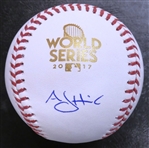 A.J. Hinch Autographed 2017 World Series Baseball