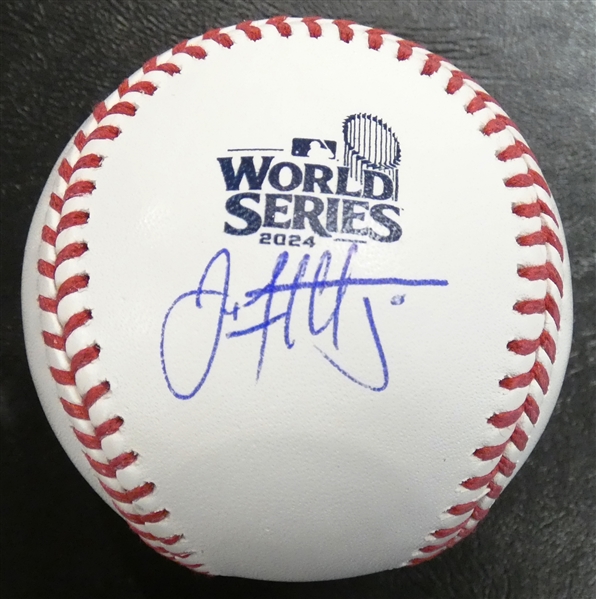 Jack Flaherty Autographed 2024 World Series Baseball