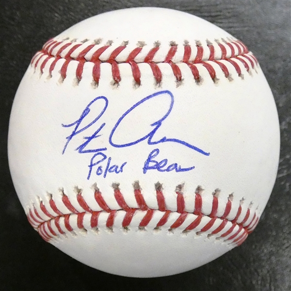 Pete Alonso Autographed Baseball w/ Polar Bear