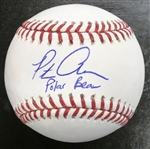 Pete Alonso Autographed Baseball w/ Polar Bear
