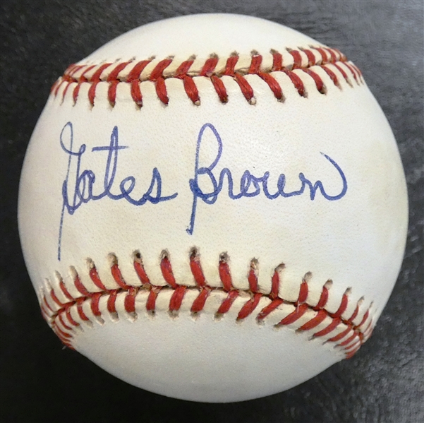 Gates Brown Autographed Baseball