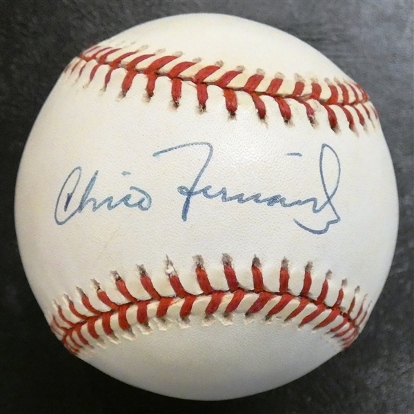 Chico Fernandez Autographed Baseball