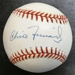 Chico Fernandez Autographed Baseball